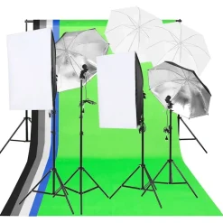 vidaXL Kit de iluminación para estudio fotográfico