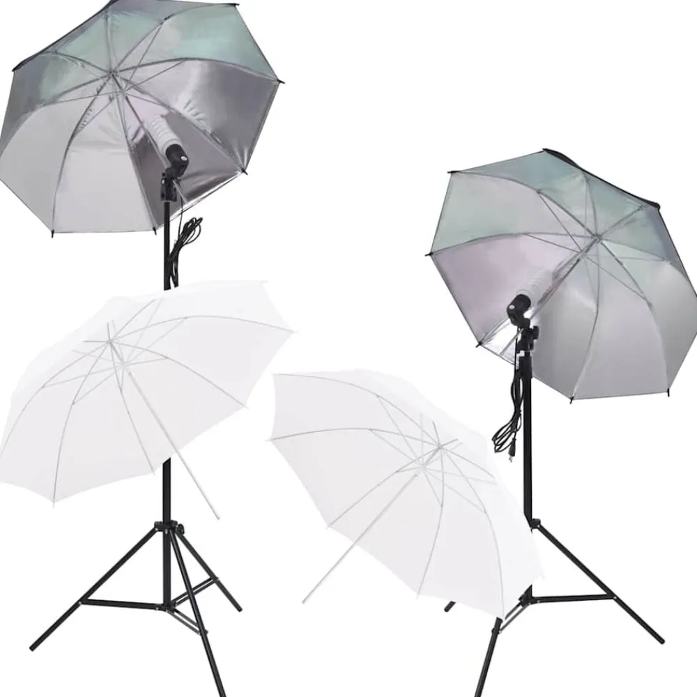 vidaXL Cámaras Y Objetivos-Kit de iluminación de estudio de fotografía