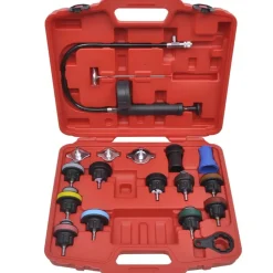 vidaXL Equipo & Herramientas De Taller-Kit de prueba de presión del radiador de 18 piezas
