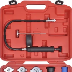 vidaXL Equipo & Herramientas De Taller-Kit de prueba de presión del radiador de 18 piezas