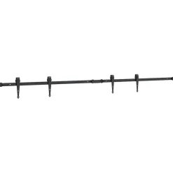 vidaXL Accesorios De Bricolaje-Kit de puerta corredera de armario acero carbono 183 cm
