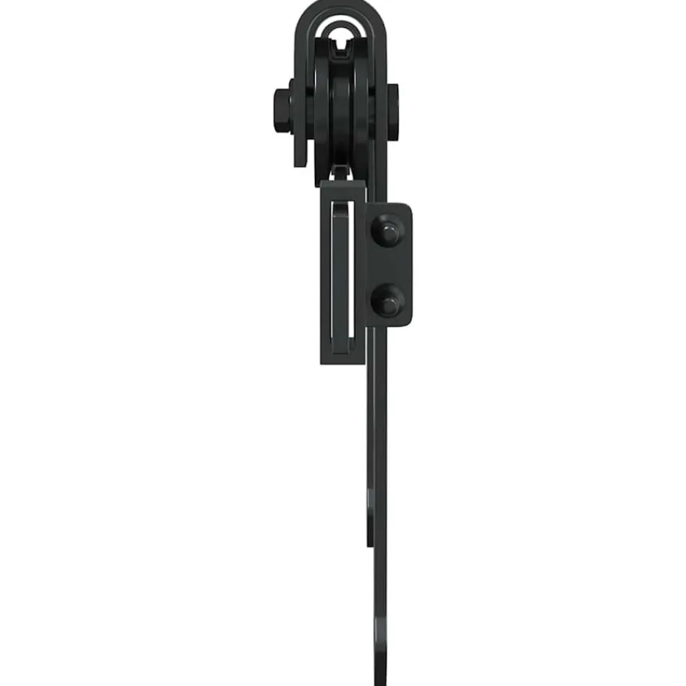 vidaXL Accesorios De Bricolaje-Kit de puerta corredera de armario acero carbono 183 cm