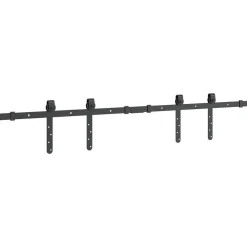 vidaXL Accesorios De Bricolaje-Kit de puerta corredera de armario acero carbono 122 cm