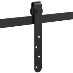 vidaXL Accesorios De Bricolaje-Kit de puerta corredera de armario acero carbono 122 cm