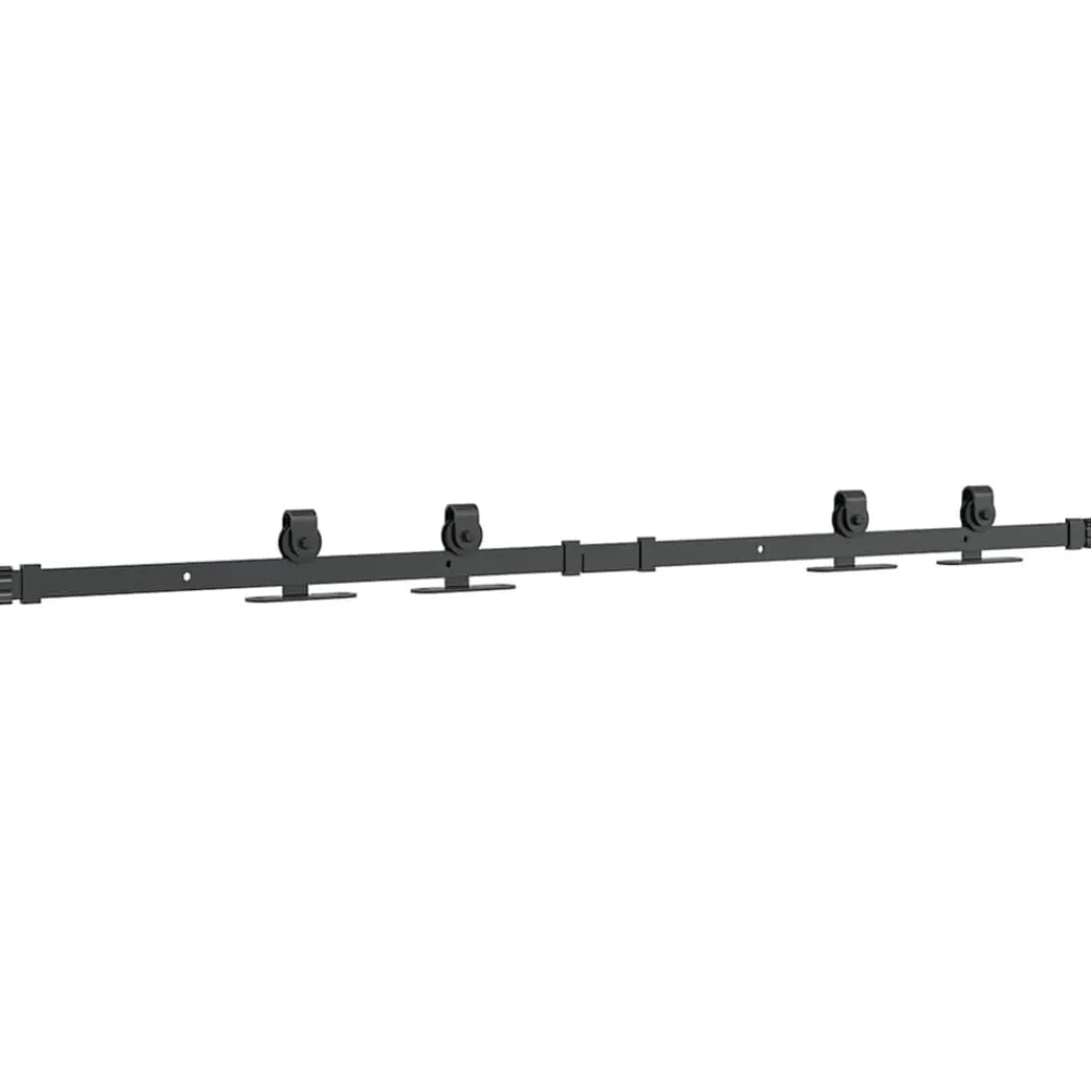 vidaXL Kit de puerta corredera de armario acero carbono 122 cm Discount