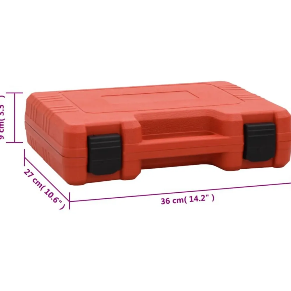 vidaXL Kit detector de fugas aire acondicionado rojo 36x27x9 cm New