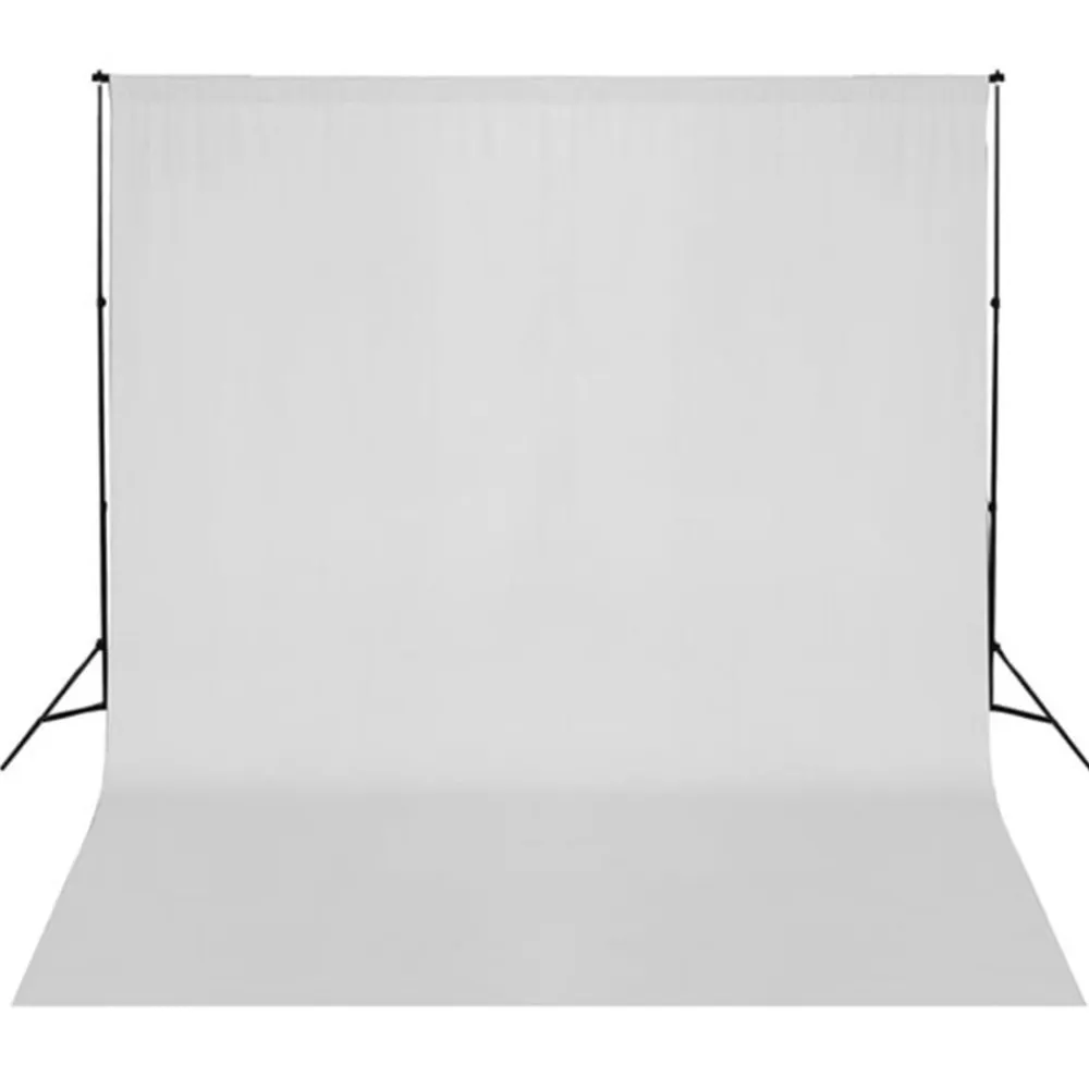 vidaXL Cámaras Y Objetivos-Kit estudio fotográfico con telón de fondo, lámparas y paraguas