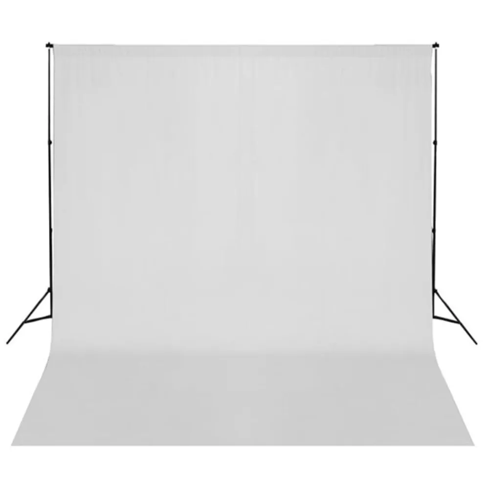 vidaXL Cámaras Y Objetivos-Kit estudio fotográfico lámparas, sombrillas, fondo y reflector
