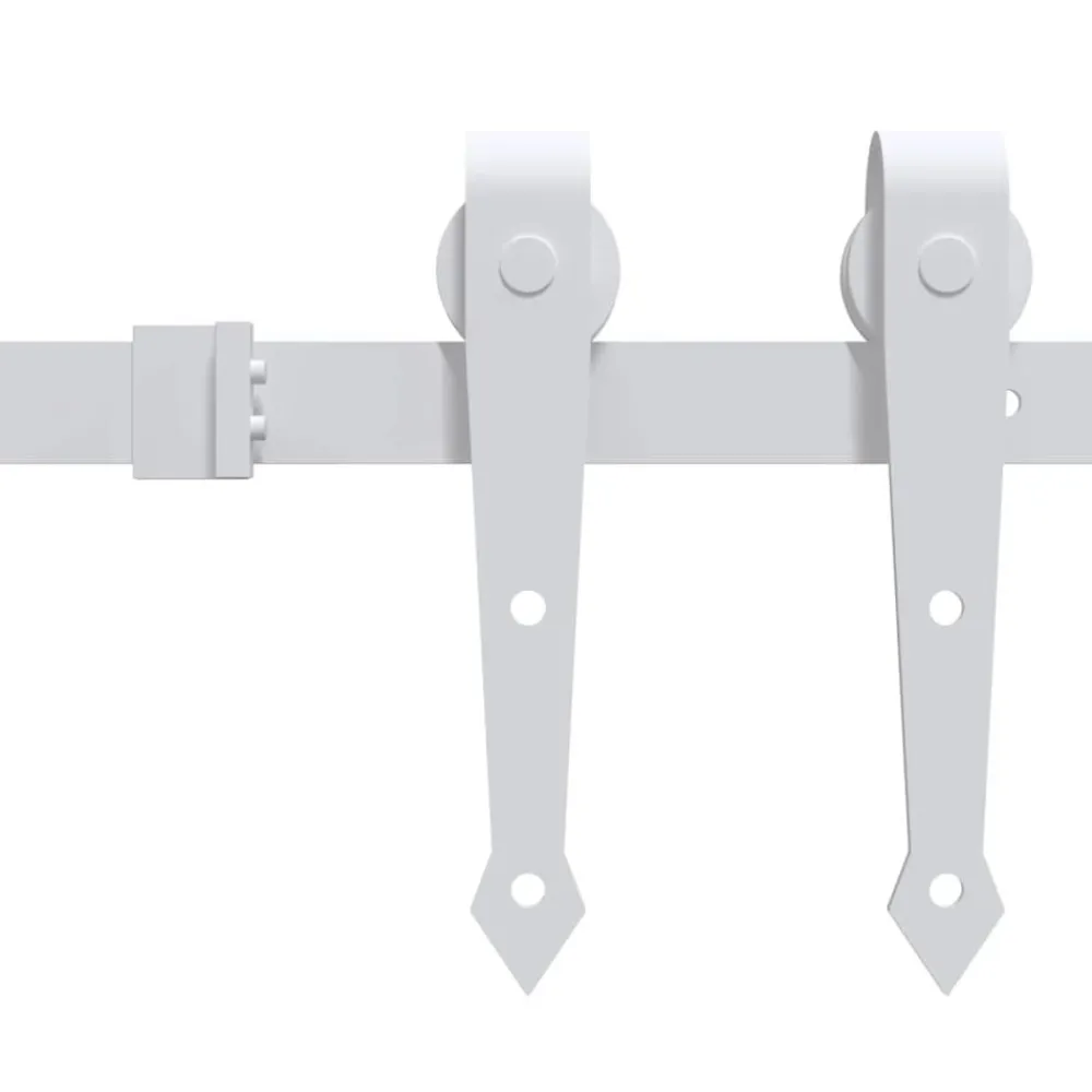 vidaXL Materiales De Construcción-Kit herrajes para puertas correderas de 200 cm de acero
