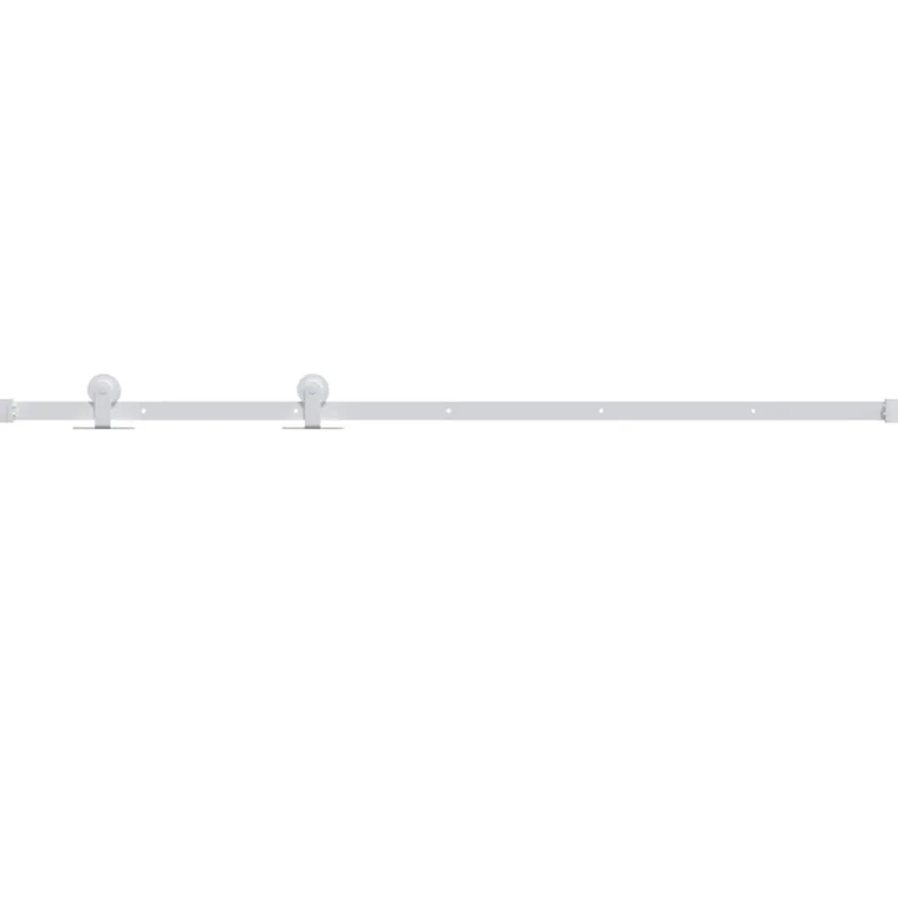 vidaXL Kit herrajes para puertas correderas de acero 183 cm Blanco Sale