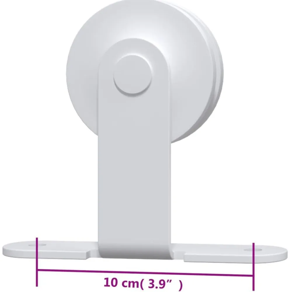 vidaXL Kit herrajes para puertas correderas de acero 183 cm Blanco Sale
