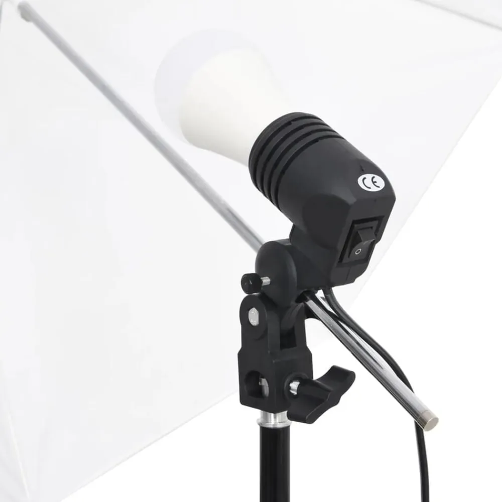 vidaXL Kit iluminación de estudio fotográfico con trípodes y paraguas Outlet