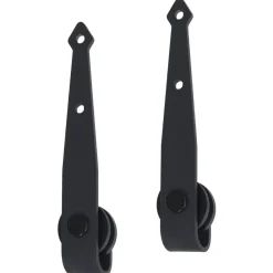vidaXL Accesorios De Bricolaje-Kit mini puerta corredera de armario acero carbono 183 cm