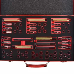vidaXL Kit reparación rosca bujía incandescente 63 pzas M8 M9 M10 M12 Sale