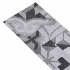 vidaXL Materiales De Construcción-Lama de Suelo Autoadhesiva 32 pcs Patrón Gris 4,46 m² PVC