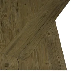 vidaXL Lama de Suelo Autoadhesiva Naturaleza 32 pcs Marrón 4,46 m² PVC Marrón New