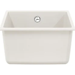 vidaXL Fontanería-Lavabo 370 x 460 mm 80% Cuarzo y 20% Resina