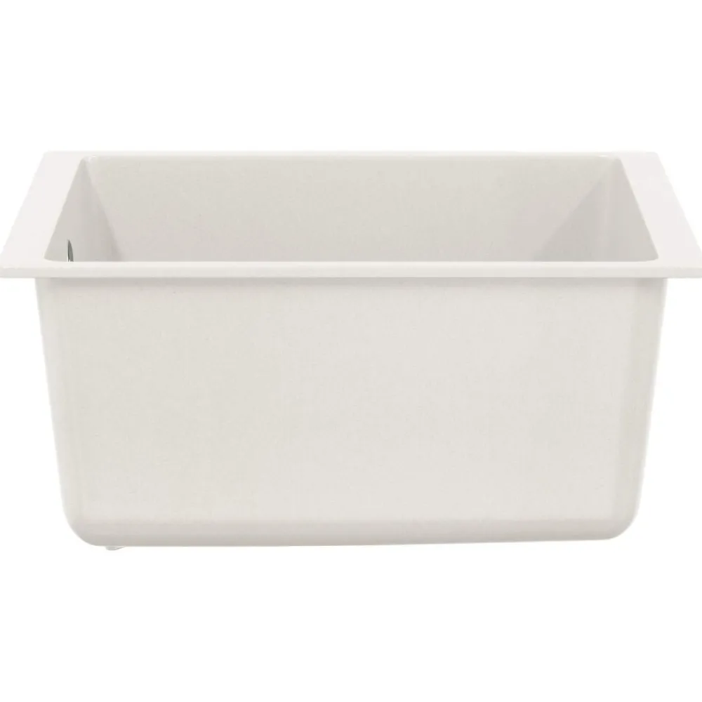 vidaXL Fontanería-Lavabo 370 x 460 mm 80% Cuarzo y 20% Resina