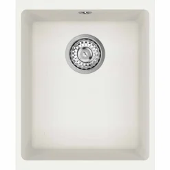 vidaXL Fontanería-Lavabo 370 x 460 mm 80% Cuarzo y 20% Resina