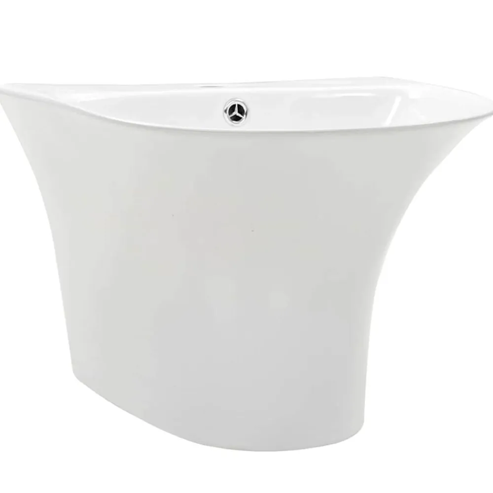 vidaXL Fontanería-Lavabo 47 x 45 x 37 cm Cerámica Glaseada