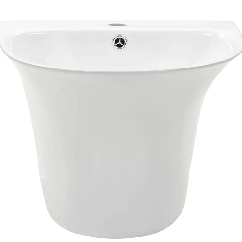 vidaXL Fontanería-Lavabo 47 x 45 x 37 cm Cerámica Glaseada