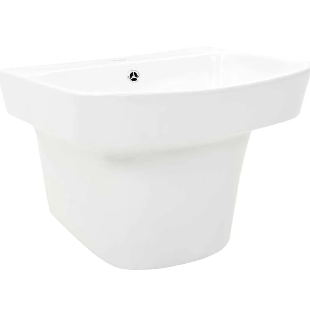 vidaXL Fontanería-Lavabo 50 x 45 x 41 cm Cerámica Glaseada