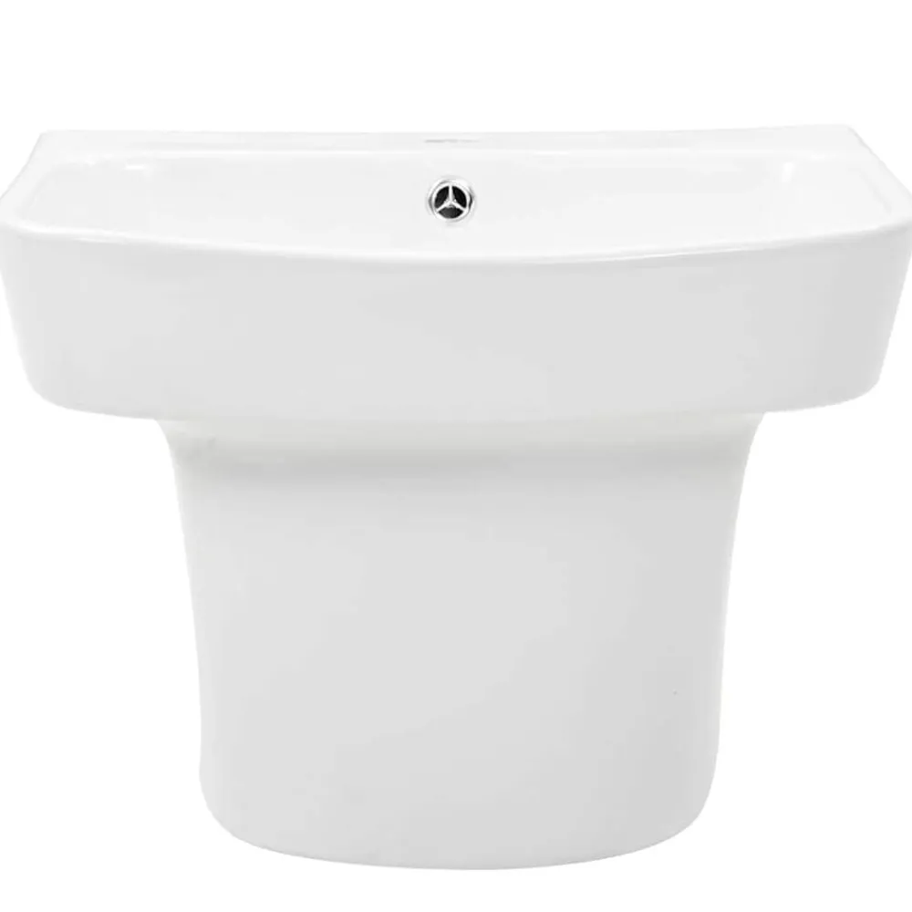 vidaXL Fontanería-Lavabo 50 x 45 x 41 cm Cerámica Glaseada