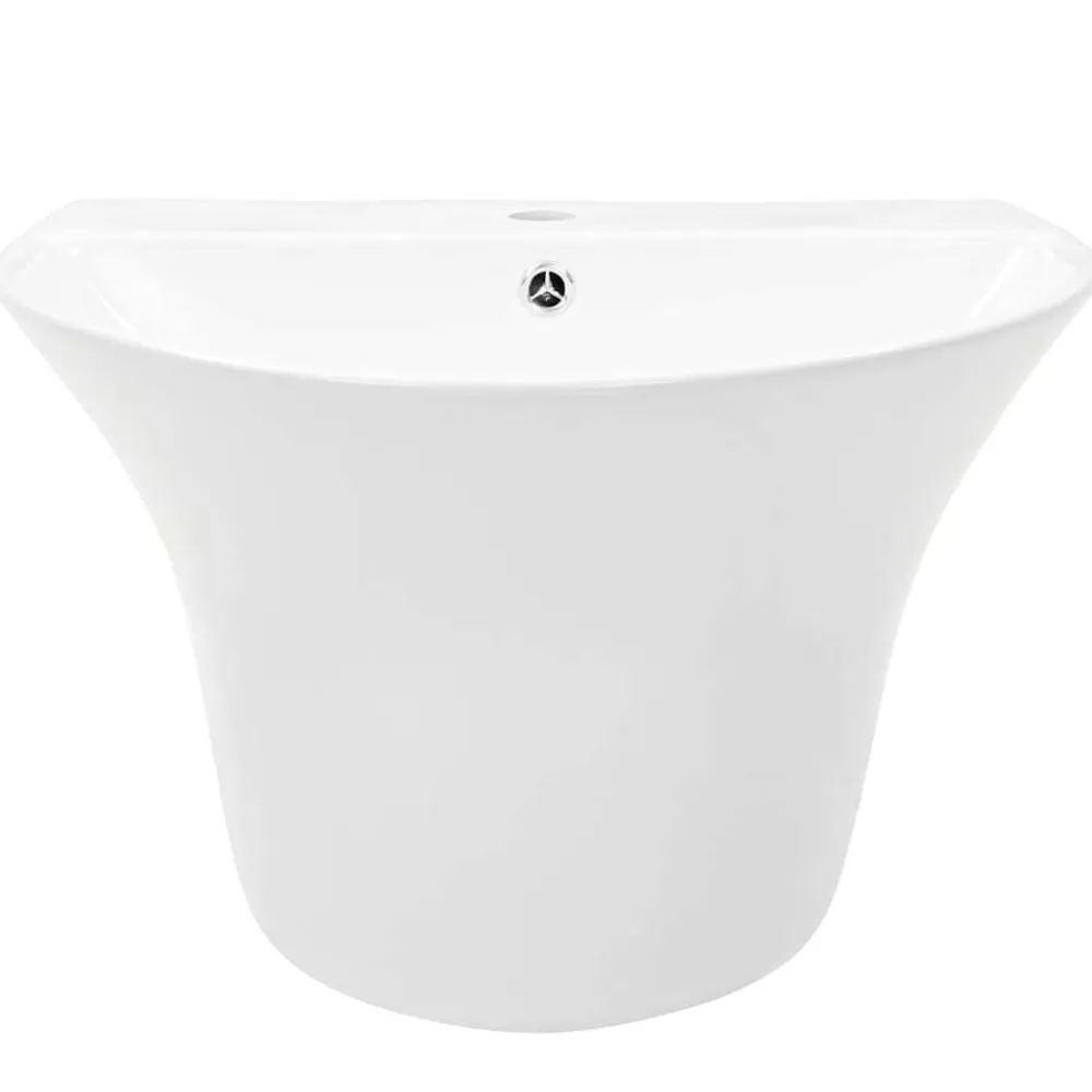 vidaXL Fontanería-Lavabo 56 x 48 x 42 cm Cerámica Glaseada