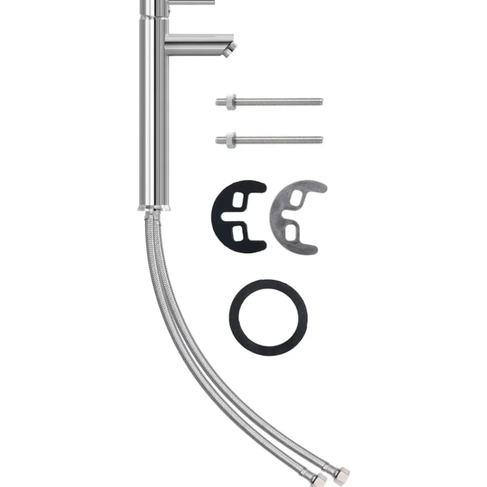 vidaXL Lavabo baño grifo&desagüe de empuje vidrio templado esmerilado Outlet