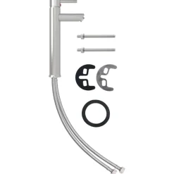 vidaXL Fontanería-Lavabo baño grifo&desagüe de empuje vidrio templado esmerilado