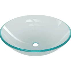 vidaXL Fontanería-Lavabo baño grifo&desagüe de empuje vidrio templado esmerilado