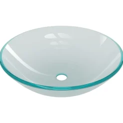 vidaXL Fontanería-Lavabo baño grifo&desagüe de empuje vidrio templado esmerilado