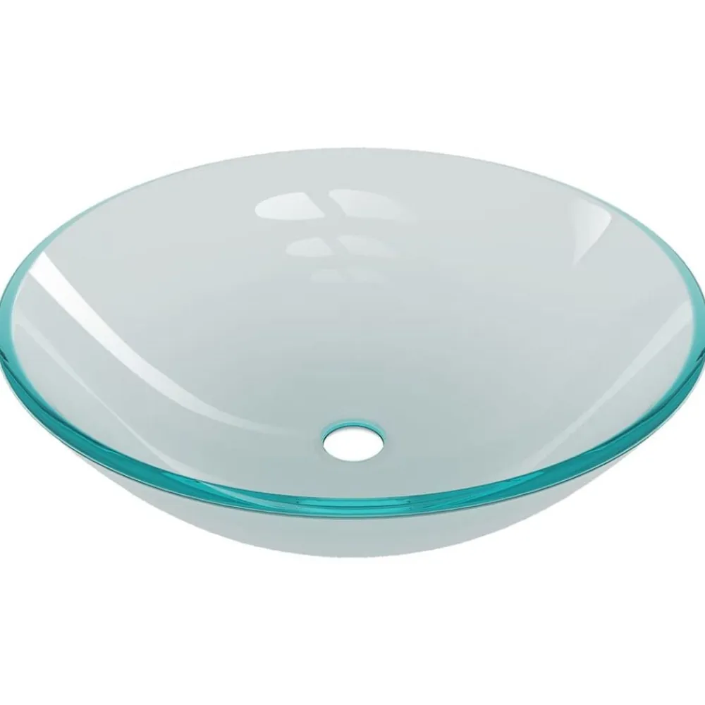 vidaXL Fontanería-Lavabo baño grifo&desagüe de empuje vidrio templado esmerilado