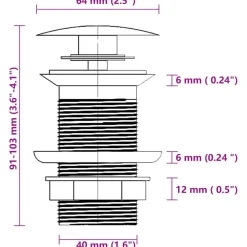 vidaXL Fontanería-Lavabo baño grifo&desagüe de empuje vidrio templado esmerilado