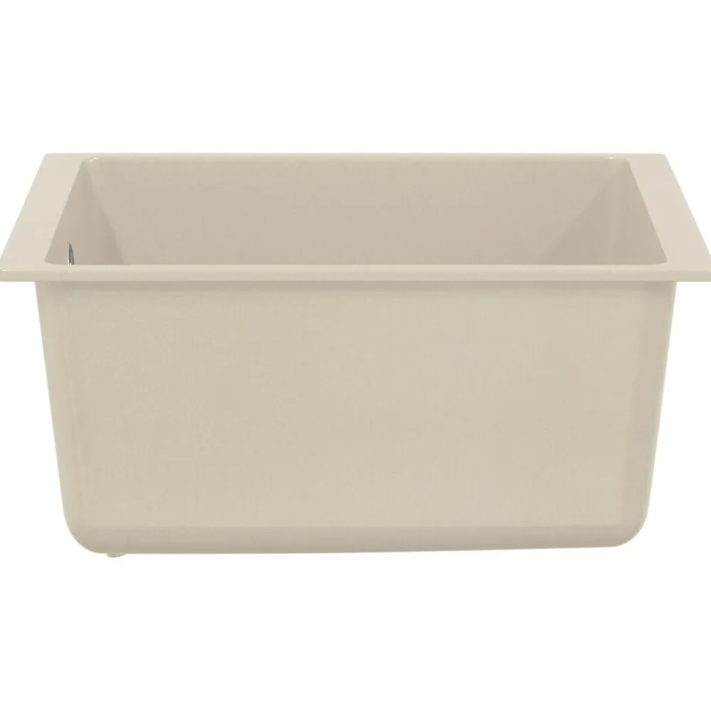 vidaXL Fontanería-Lavabo 370 x 460 mm 80% Cuarzo y 20% Resina