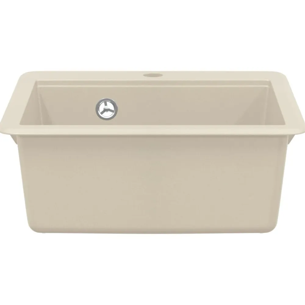 vidaXL Fontanería-Lavabo 470 x 440 mm granito
