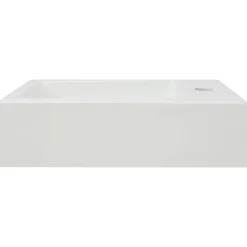 vidaXL Lavabo con agujero grifo rectangular cerámica 46x25,5x12 Blanco Clearance