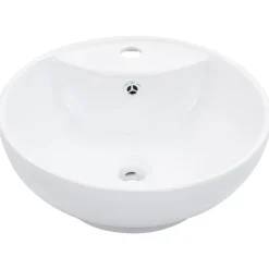 vidaXL Lavabo con rebosadero 46,5x18 cm cerámica Blanco Online