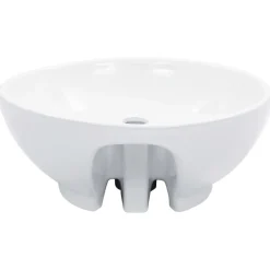 vidaXL Lavabo con rebosadero 46,5x18 cm cerámica Blanco Online