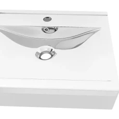 vidaXL Fontanería-Lavabo con rebosadero cerámica 60x46x16 cm