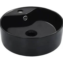vidaXL Fontanería-Lavabo con rebosadero 36x13 cm cerámica