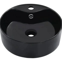 vidaXL Fontanería-Lavabo con rebosadero 36x13 cm cerámica