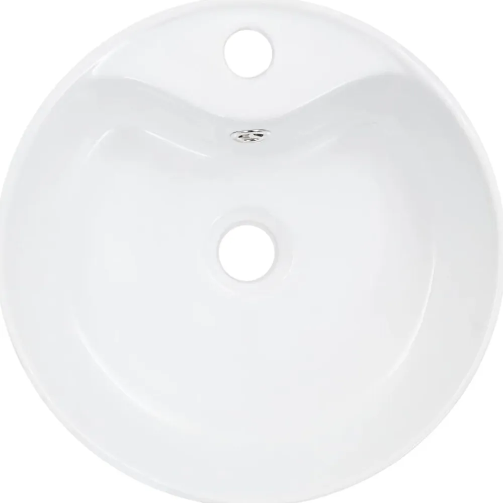 vidaXL Fontanería-Lavabo con rebosadero 36x13 cm cerámica