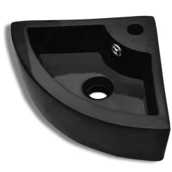vidaXL Fontanería-Lavabo con rebosadero 45x32x12,5 cm