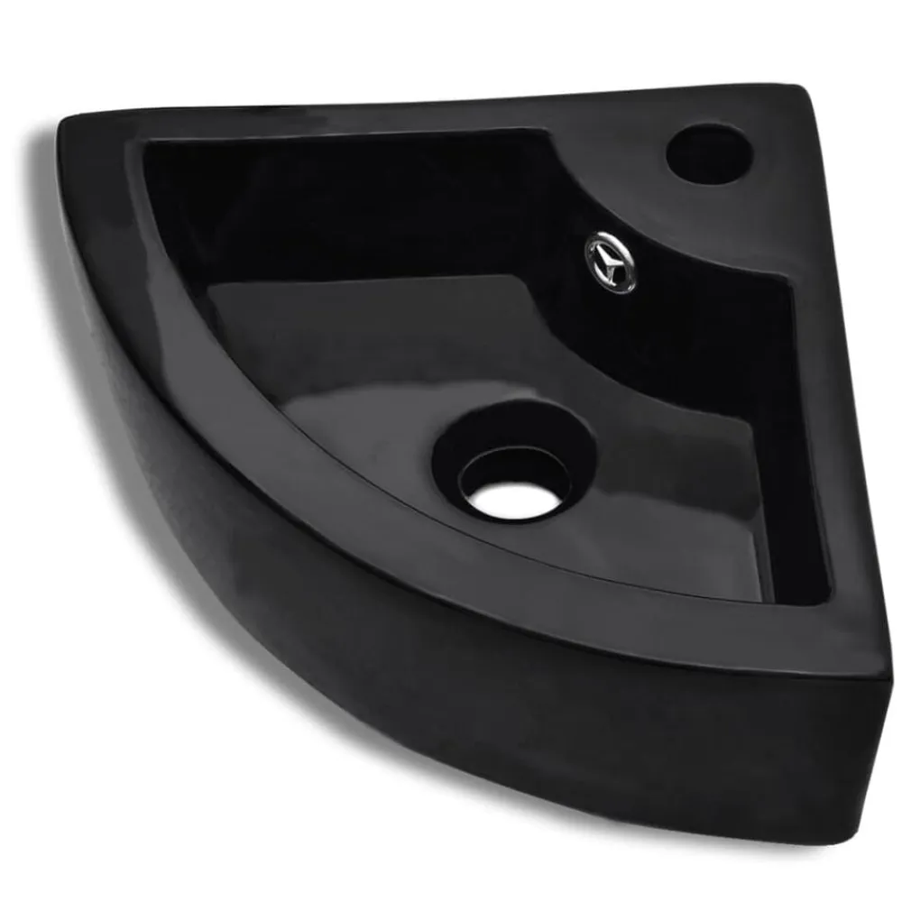 vidaXL Fontanería-Lavabo con rebosadero 45x32x12,5 cm