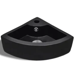 vidaXL Fontanería-Lavabo con rebosadero 45x32x12,5 cm