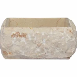 vidaXL Lavabo mármol 30x30x13 cm Crema Best