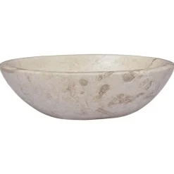 vidaXL Lavabo mármol 53x40x15 cm Crema New