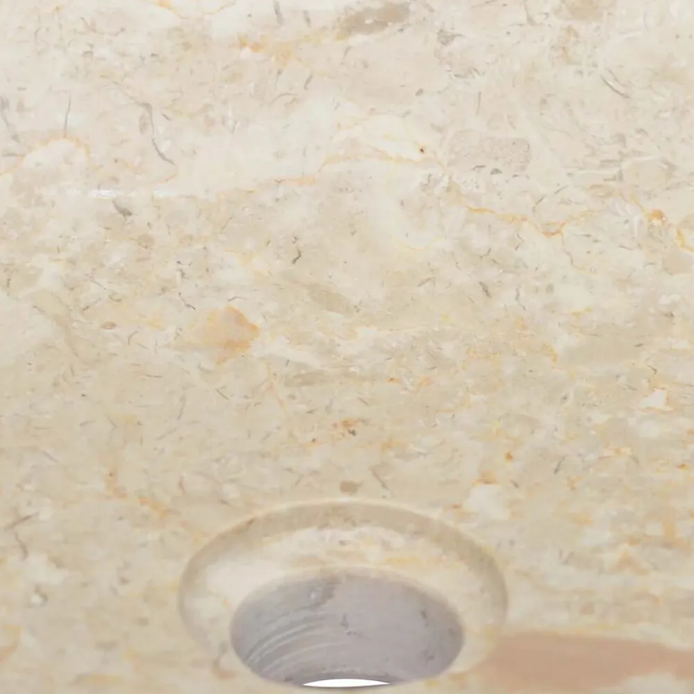 vidaXL Lavabo mármol 50x35x10 cm Crema Best
