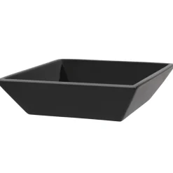 vidaXL Lavabo cuadrado de cerámica 41,5x41,5x12 cm Negro